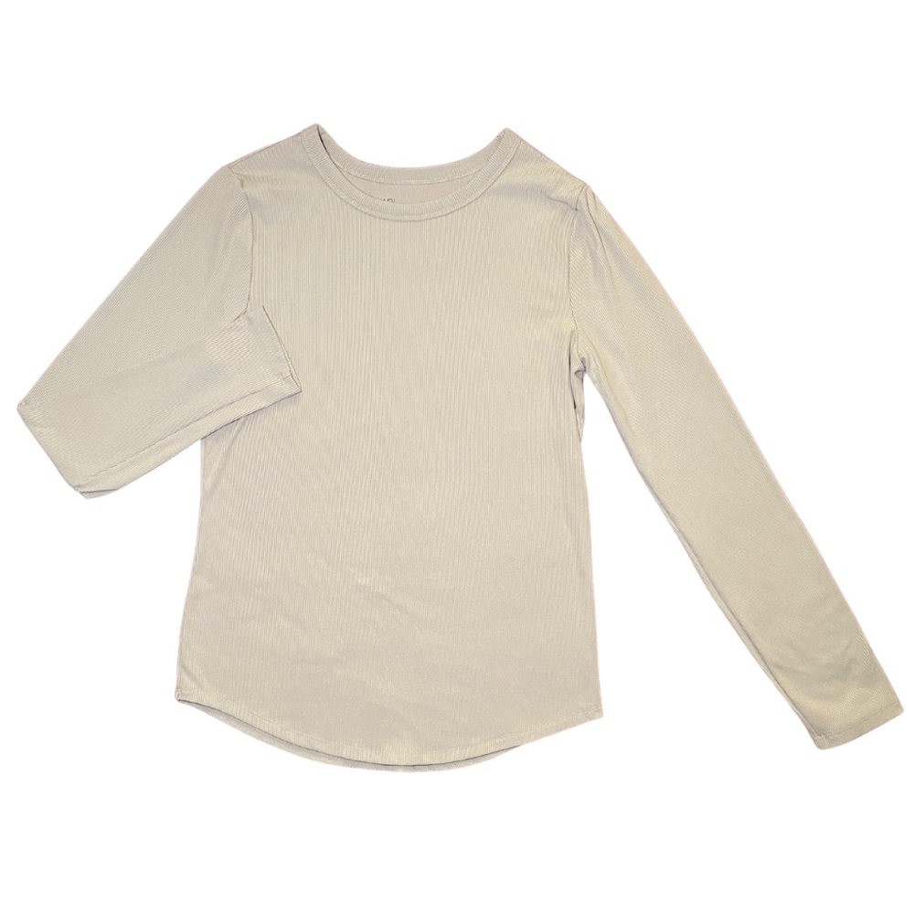 No Boundaries Long Sleeve Cream Shirt